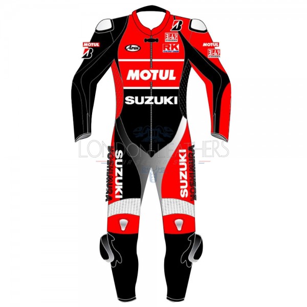 SUZUKI MOTUL SBK Race Replica Livery Motorcycle Leather Suit SUZUKI MOTUL SBK Race Replica Livery Motorcycle Leather Suit